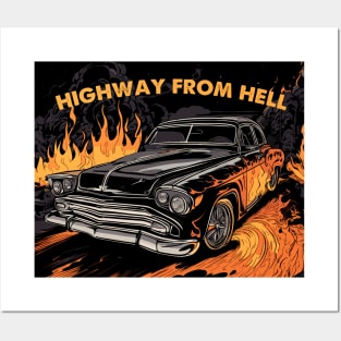 straight from hell car Posters and Art